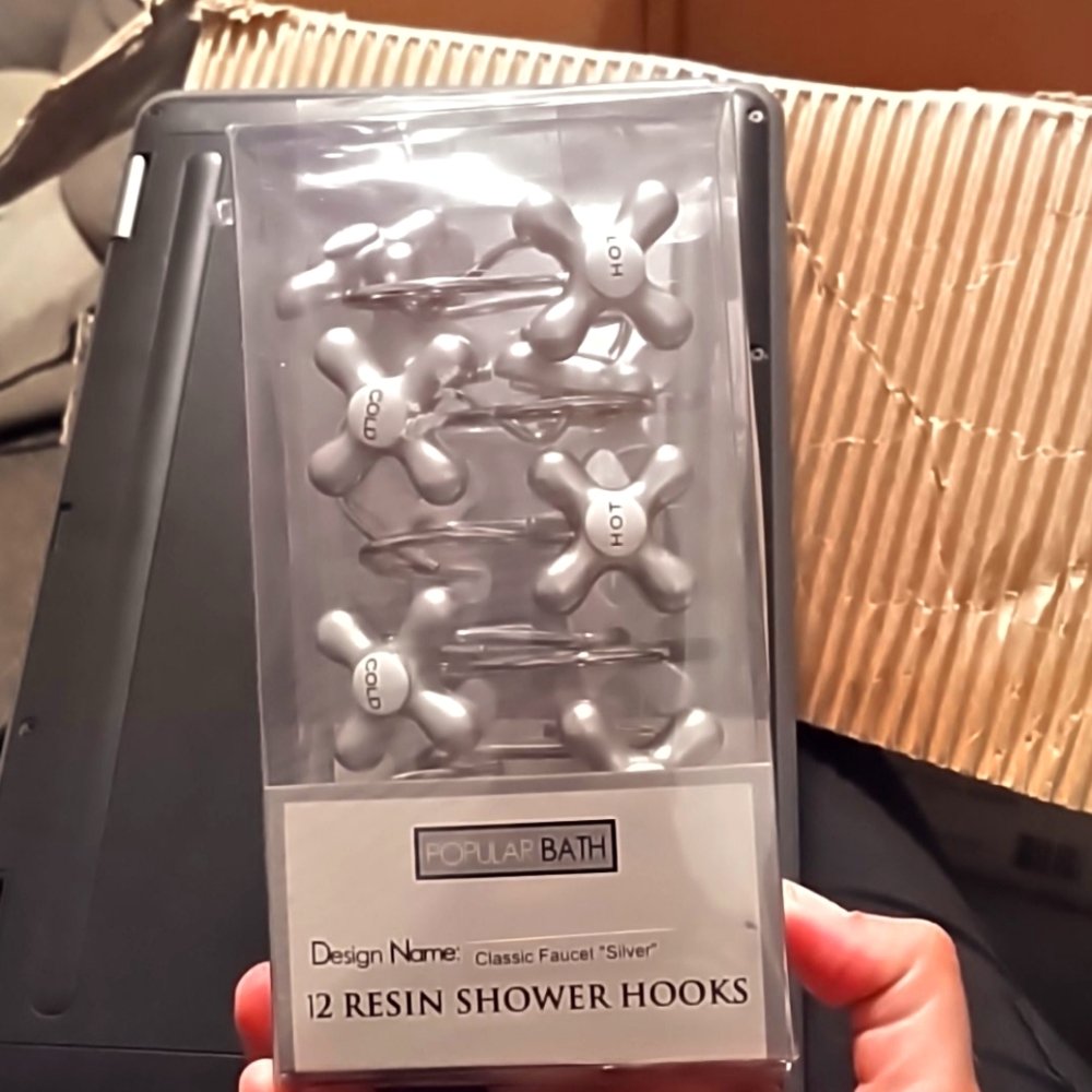Hot/Cold Faucet Shower hooks, new
